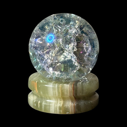Bundle Crackle Quartz Sphere with stand for 15% off