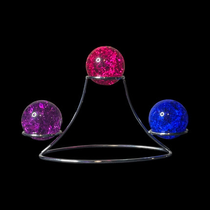 Bundle Crackle Quartz Sphere with stand for 15% off
