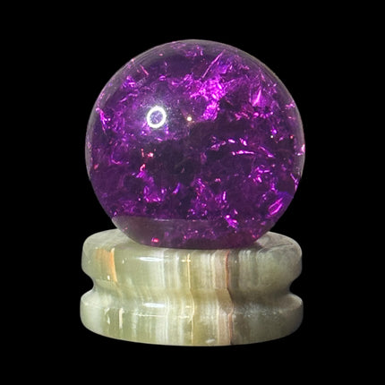 Bundle Crackle Quartz Sphere with stand for 15% off