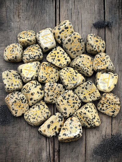 Rune Set - Dalmatian Jasper