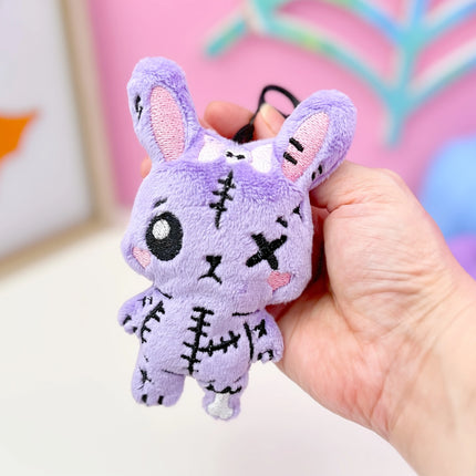 Creepy Cute Gurokawa Dead Bunny plush bag charm keychain by Kawaii Hair Candy
