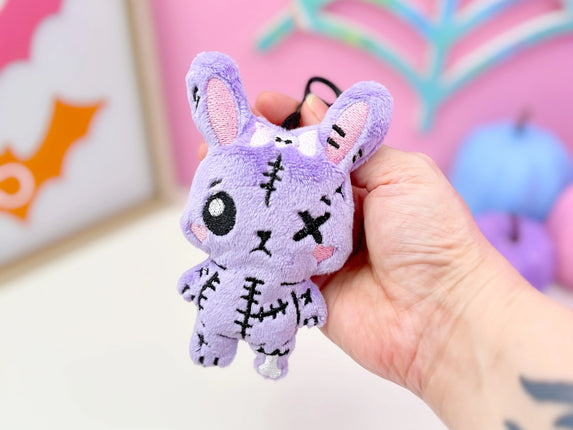 Creepy Cute Gurokawa Dead Bunny plush bag charm keychain by Kawaii Hair Candy
