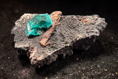 Dioptase Crystal Specimen – 14.5g Natural Deep Green Healing Stone (1.5”)