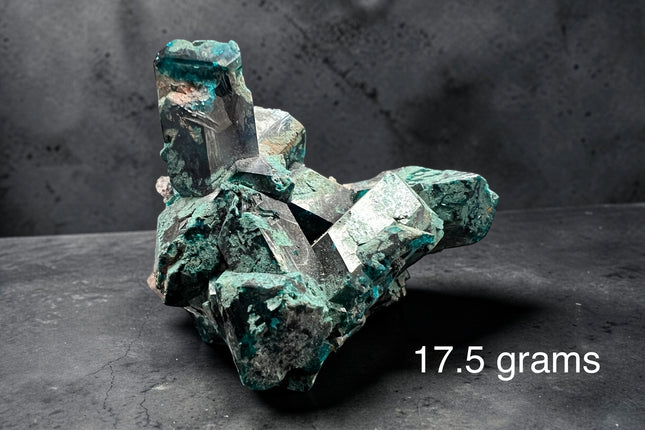 Dioptase 17.5 grams, green heart chakra crystal, Raven's Cauldron, 6 N Sandusky St, Delaware, OH 43015