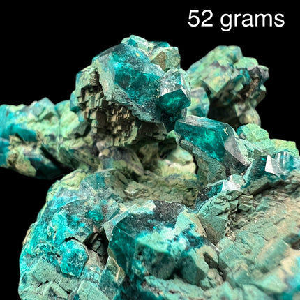 Dioptase 52 grams, green crystal, Raven's Cauldron, 6 N Sandusky St, Delaware, OH 43015