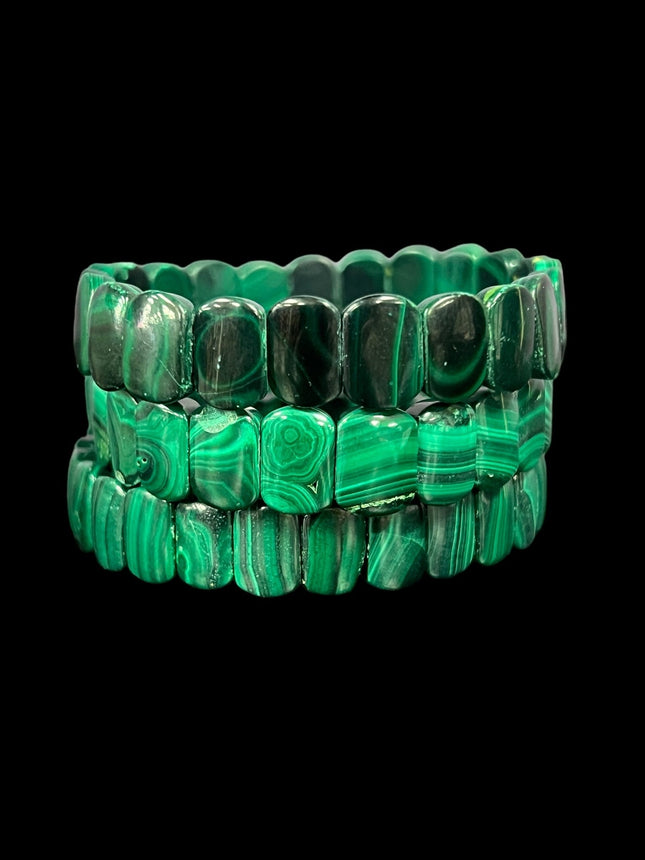 Double Drilled Crystal Beaded Stretch Bracelet - Raven's Cauldron