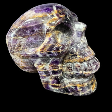 Dream Amethyst Crystal Skull - Deep Purple Crystals - Raven's Cauldron