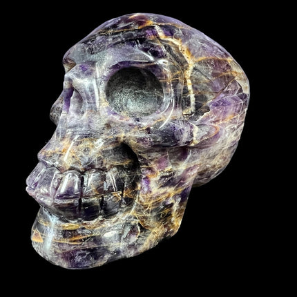 Dream Amethyst Crystal Skull - Deep Purple Crystals - Raven's Cauldron