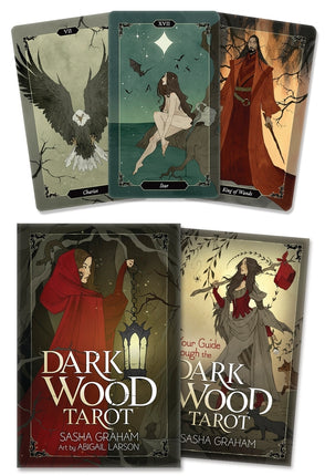 Dark Wood Tarot deck and guidebook by Sasha Graham with artwork by Abigail Larson – Llewellyn