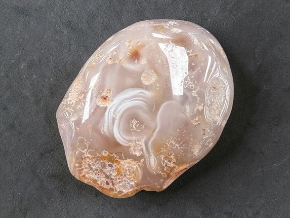 Enhydro Agate specimen with visible water bubble inclusion 51 grams natural crystal from Raven’s Cauldron, 6 N Sandusky St, Delaware, OH 43015