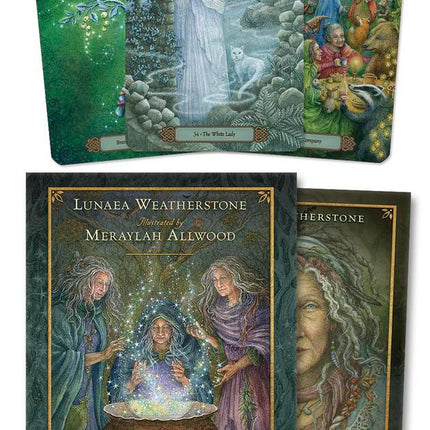 Forest of Enchantment Oracle Cards by Lunaea Weatherstone and Meraylah Allwood with 40-card oracle deck and color guidebook, Raven's Cauldron, Delaware, OH