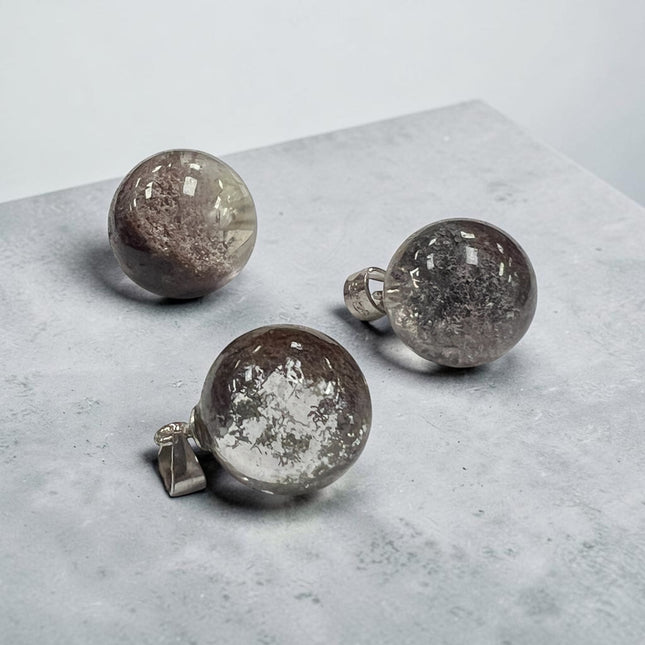 garden quartz sphere pendants, Raven's Cauldron, Delaware, OH