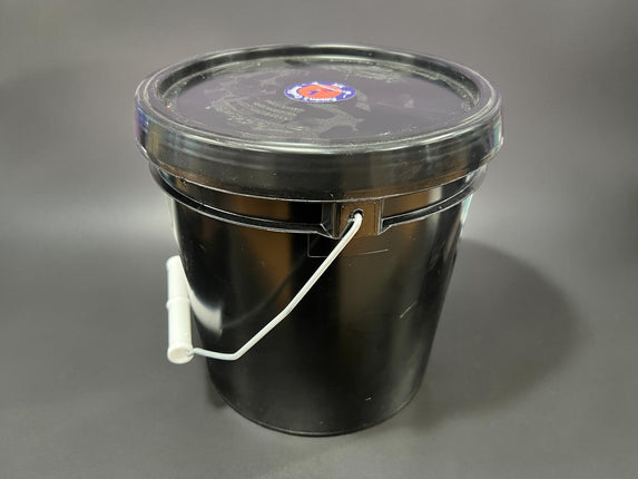 Gem mining bucket with mixed tumbled and rough stones and gem sand 1 gallon crystal dig kit Raven’s Cauldron Delaware Ohio