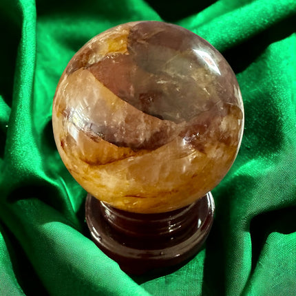 Golden Healer Quartz Sphere - Museum Quality - Raven's Cauldron