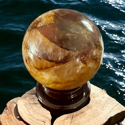 Golden Healer Quartz Sphere - Museum Quality - Raven's Cauldron