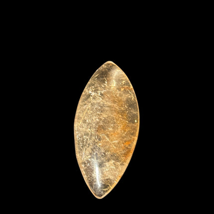 Golden Rutilated Quartz tear drop palm stone – small polished crystal, Raven’s Cauldron, 6 N Sandusky St, Delaware, OH 43015
