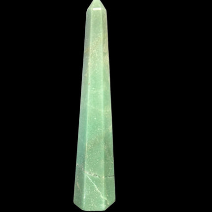 Green Aventurine Obelisk / Tower - 8 Inches Tall - Raven's Cauldron