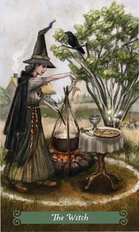 The Green Witch Tarot deck with guidebook and magnetic box set featuring nature-based tarot cards Raven's Cauldron, Delaware, OH