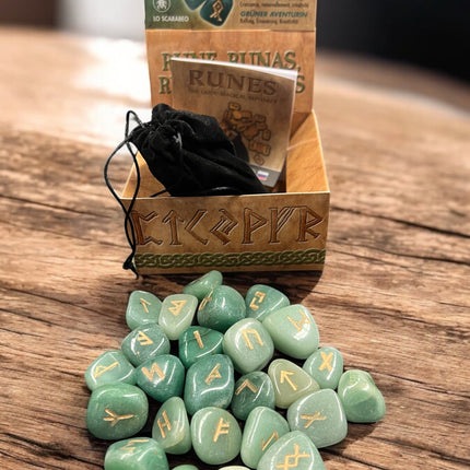 Boxed_Green_Aventurine_Rune_Set_Ravens_Cauldron_6_North_Sandusky_Street_Delaware_Ohio_43015