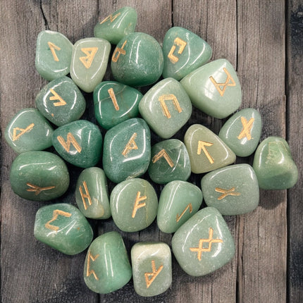 Boxed_Green_Aventurine_Rune_Set_Ravens_Cauldron_6_North_Sandusky_Street_Delaware_Ohio_43015