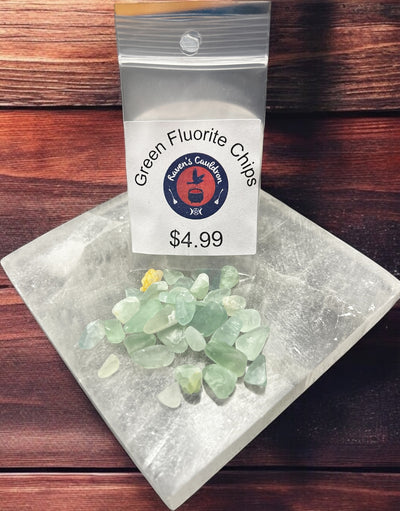 Green Fluorite Gemstone Chips