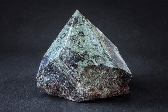 Kambaba Jasper semi-polished crystal point for grounding energy and meditation from Raven's Cauldron, 6 N Sandusky St, Delaware, OH 43015