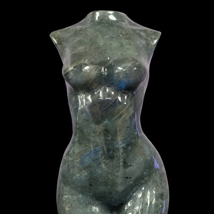 Labradorite Female Body Form Labradorite - High Blue Flash - Ultra Rare - Raven's Cauldron
