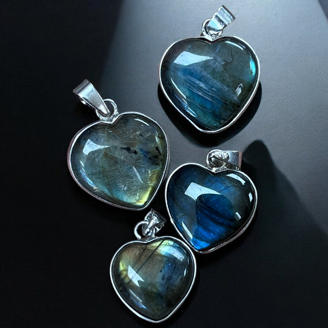 labradorite heart pendant - Raven's Cauldron - 6 N Sandusky St, Delaware, OH 43015