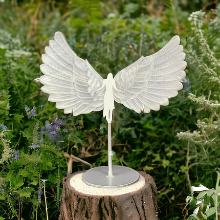 Large Selenite Wings - 12 Inch Wingspan - Raven's Cauldron