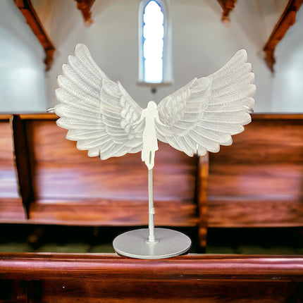 Large Selenite Wings - 12 Inch Wingspan - Raven's Cauldron