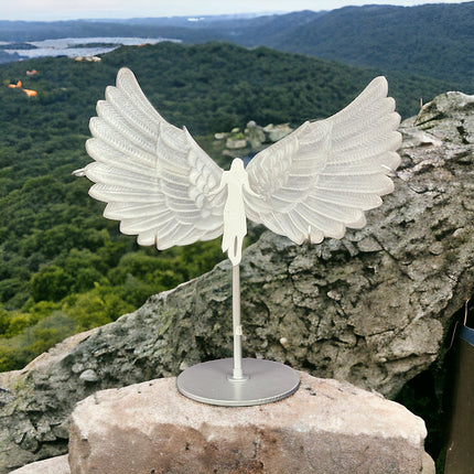 Large Selenite Wings - 12 Inch Wingspan - Raven's Cauldron