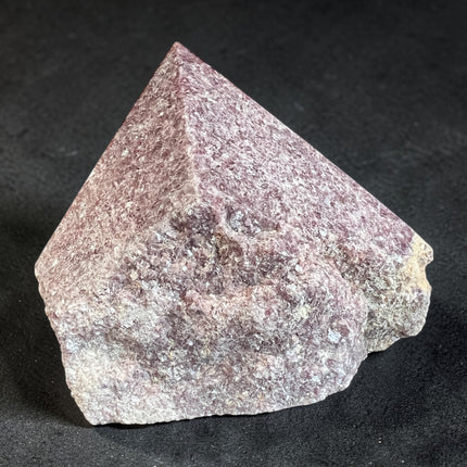Lepidolite semi-polished crystal point for calming energy and emotional balance from Raven's Cauldron, 6 N Sandusky St, Delaware, OH 43015