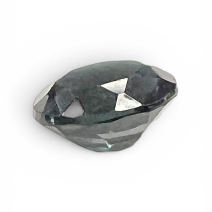 Natural 6mm faceted round London Blue Topaz loose gemstone for custom ring or pendant, Raven's Cauldron, Delaware, OH