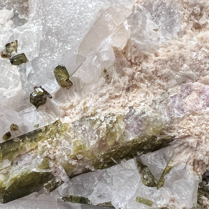 Multi-Colored Tourmaline from Raven's Cauldron, 6 N Sandusky St, Delaware, OH 43015