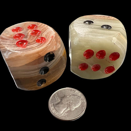 Mexican Onyx Dice - 6 Sided - Raven's Cauldron