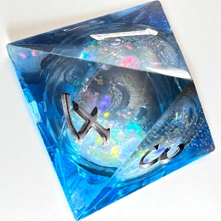 Midnight Blue Liquid Core Cosmos Dice Set, Raven's Cauldron, 6 N Sandusky St, Delaware, OH 43015