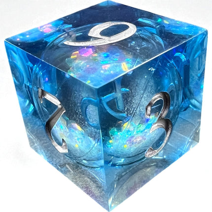 Midnight Blue Liquid Core Cosmos Dice Set, Raven's Cauldron, 6 N Sandusky St, Delaware, OH 43015