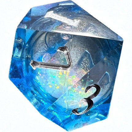 Midnight Blue Liquid Core Cosmos Dice Set, Raven's Cauldron, 6 N Sandusky St, Delaware, OH 43015