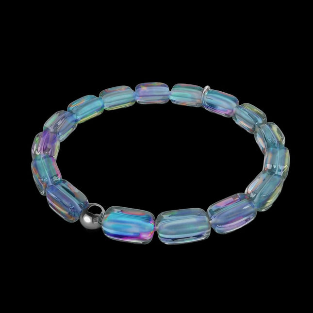 Nogu Milky Way Sterling Silver Galaxy Glass Pebble