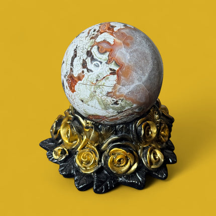 High-quality 470g Money Agate sphere for prosperity and wealth