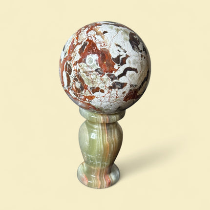 High-quality 470g Money Agate sphere for prosperity and wealth