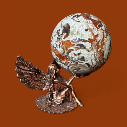 High-quality 470g Money Agate sphere for prosperity and wealth