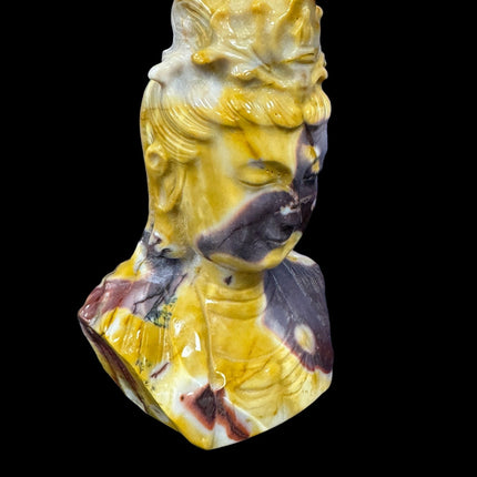 Mookaite Buddha / Bodhisattva Statue Carving - Raven's Cauldron