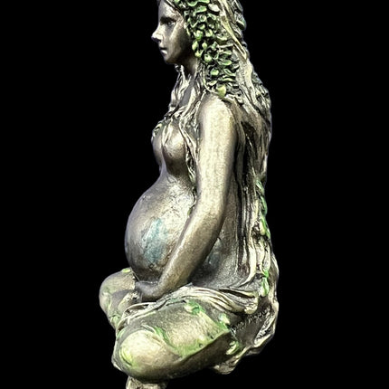 Mother Earth, Gaia, Sitting Lotus Pose Miniature Statue by Veronese Designs - Raven's Cauldron