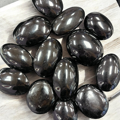 Black Obsidian Palm Stone – 2