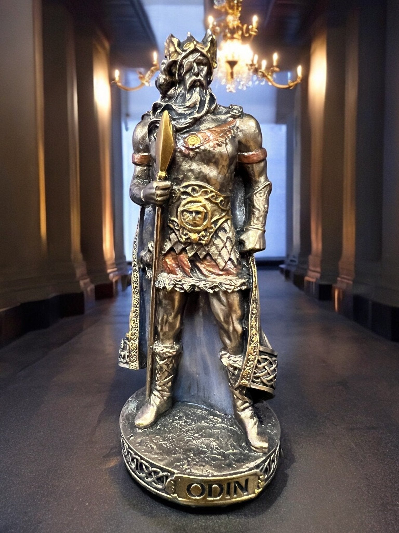 Oedin Estatua Antiga De Odin