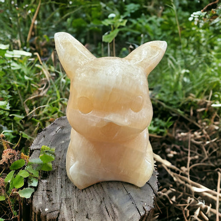 Orange Calcite Pikachu - 5 Inch - Raven's Cauldron