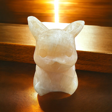 Orange Calcite Pikachu - 5 Inch - Raven's Cauldron