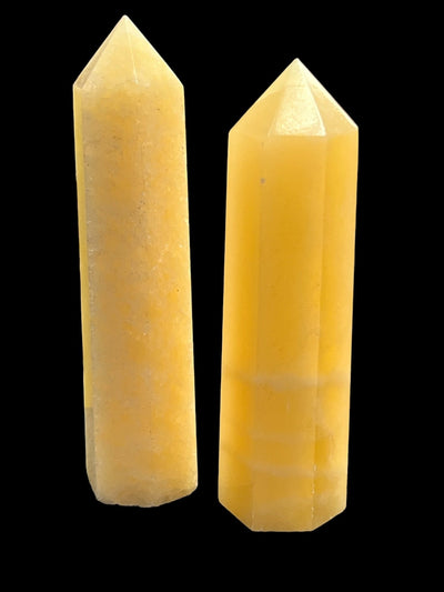 Orange Calcite Tower - Faceted