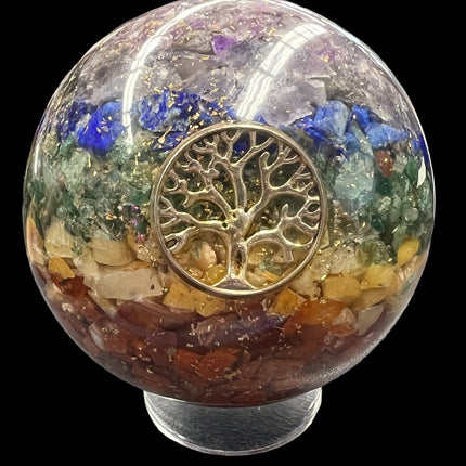 Orgonite Chakra Gemstone Sphere